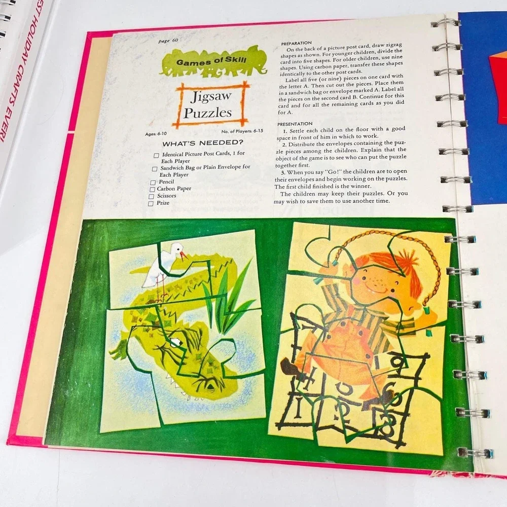 Vintage Kids Activity‎ Book Lot Betty Crocker Klutz Kids Cooking Holiday Crafts